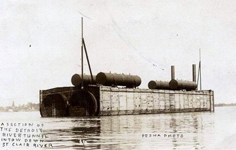 Detroit Windsor Railroad Tunnel Construction